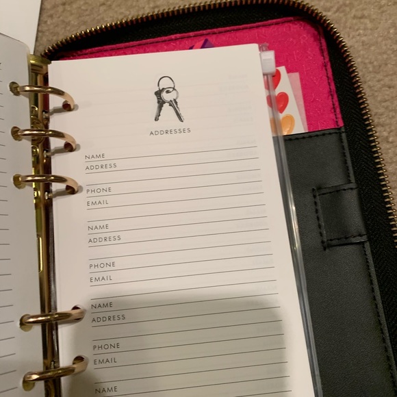 Kate Spade black planner agenda - Picture 2 of 7